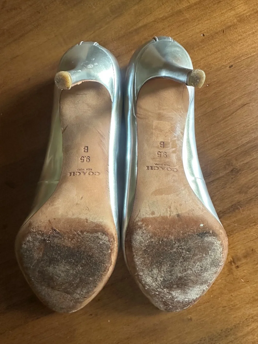 Coach Metallic Silver Pump - 9.5